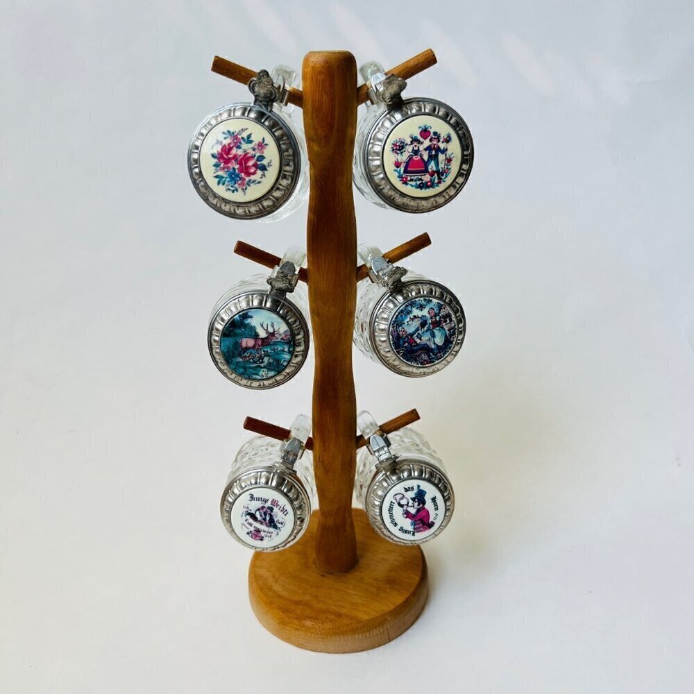 Vintage Rare finds Made in W.Germany mini shot Steins set